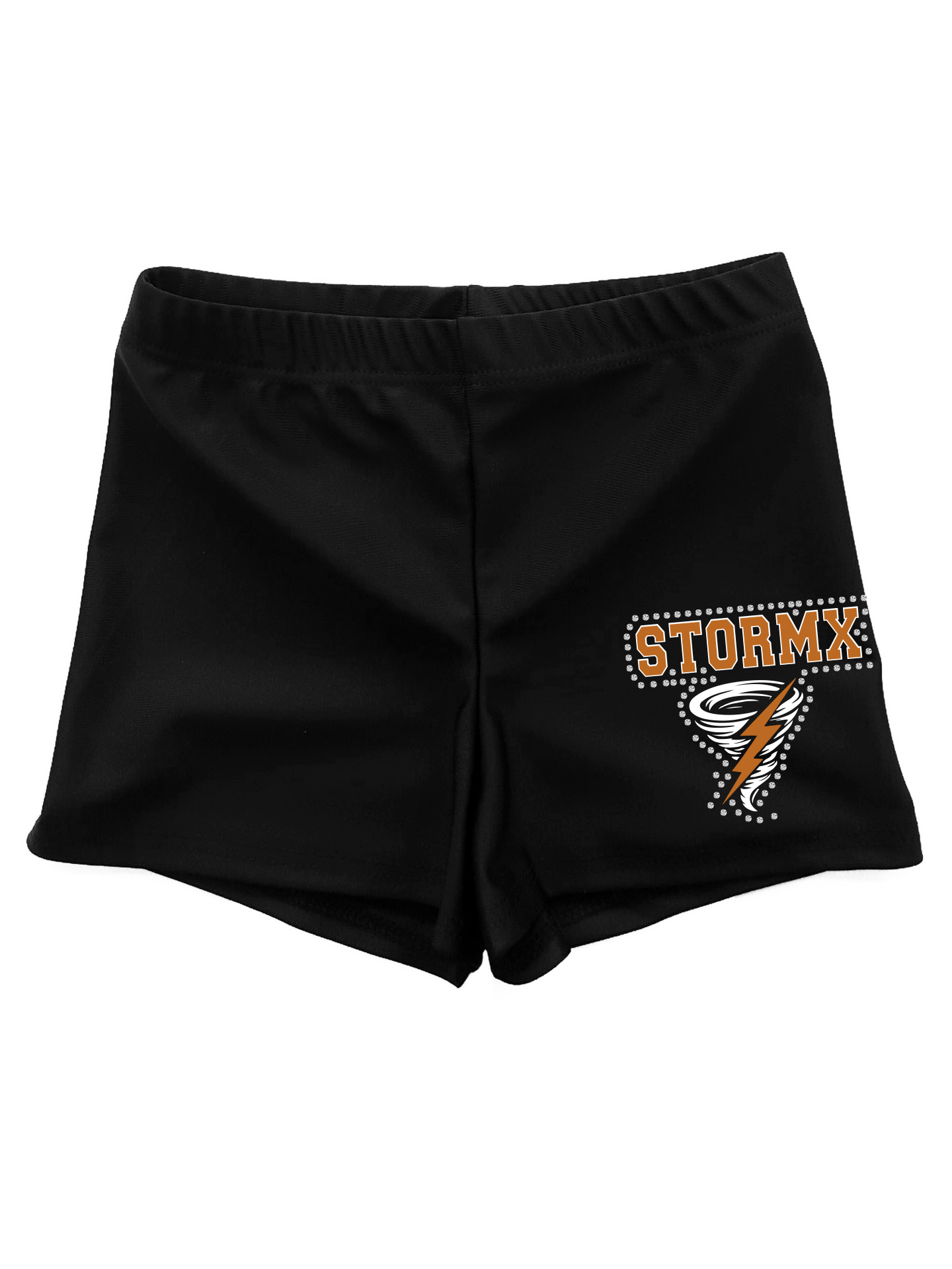 Storm X Rhinestone Lycra Shorts