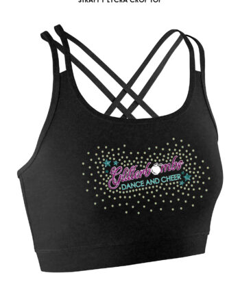 Glitterbombs Cheer and Dance Back Detail Crop Top
