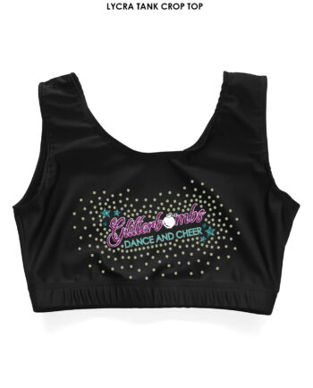 Glitterbombs Cheer and Dance Lycra Crop Top