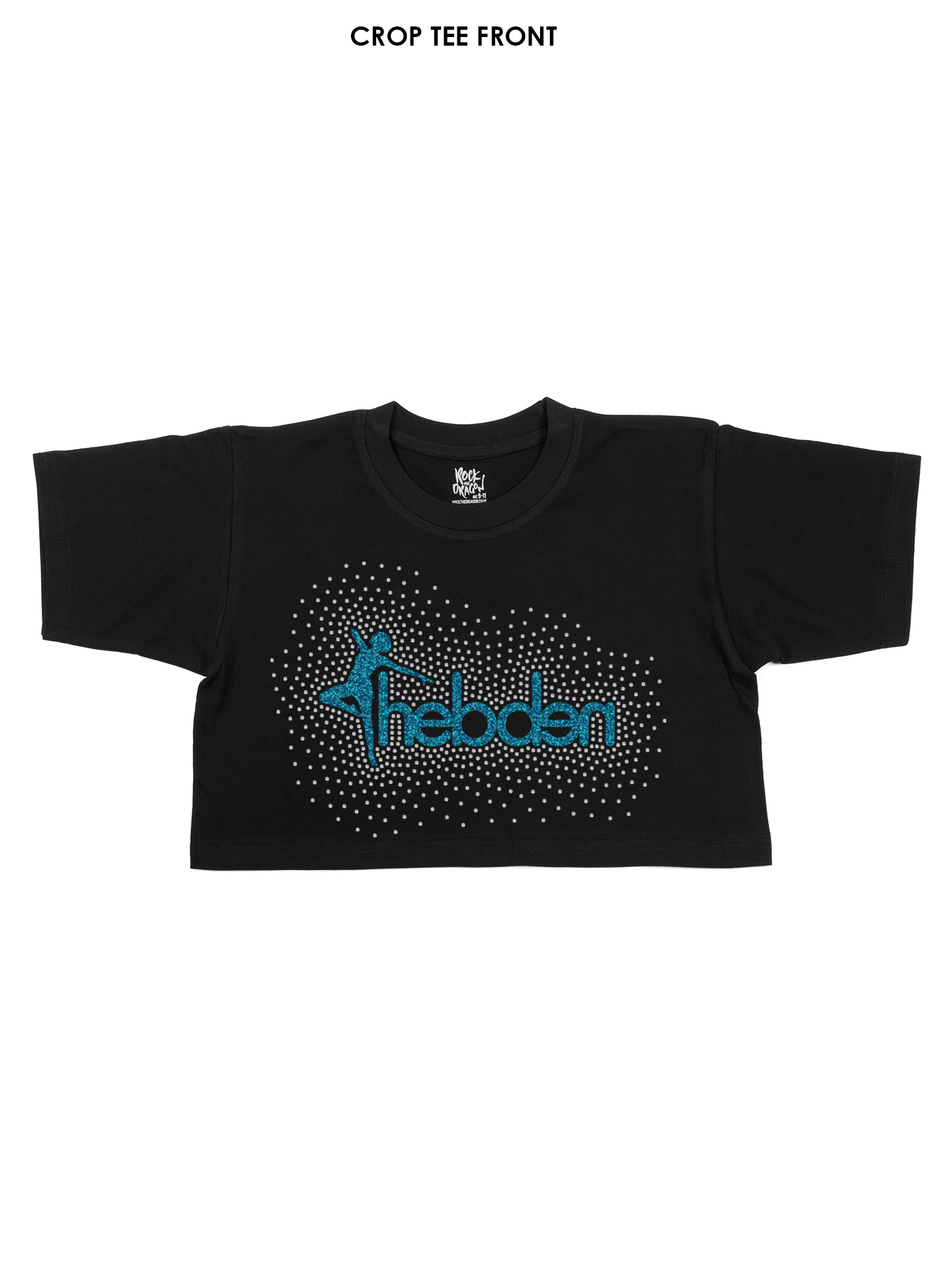Hebden School of Dancing Rhinestone Cropped T-Shirt