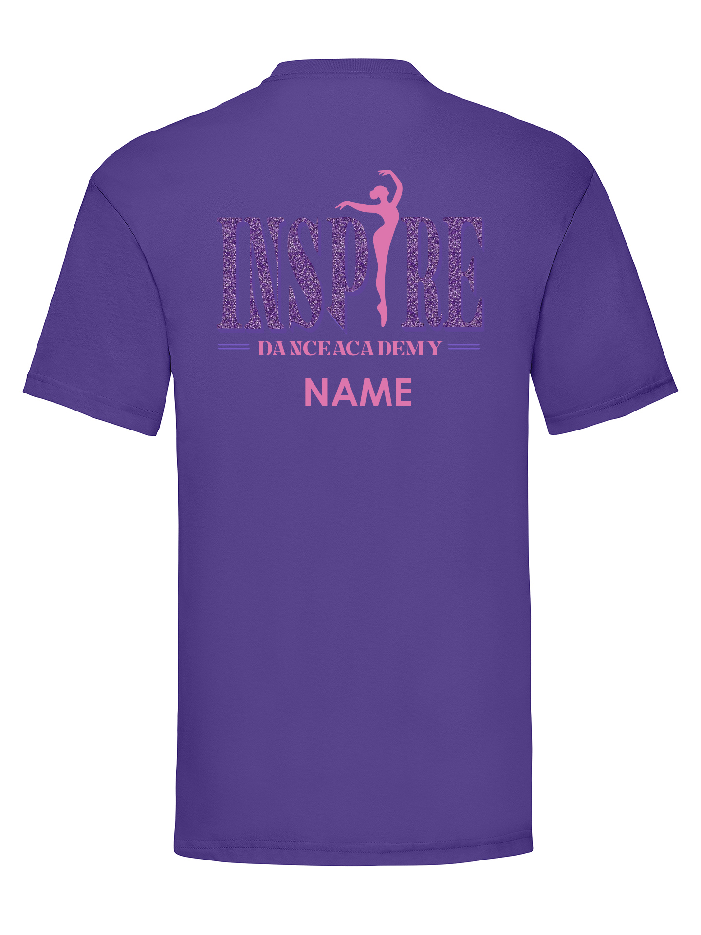 Inspire Dance Academy Purple T-Shirt - Image 2