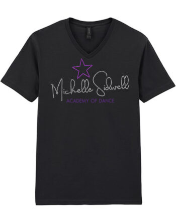 Michelle Sidwell Academy Of Dance V Neck Adults T-Shirt