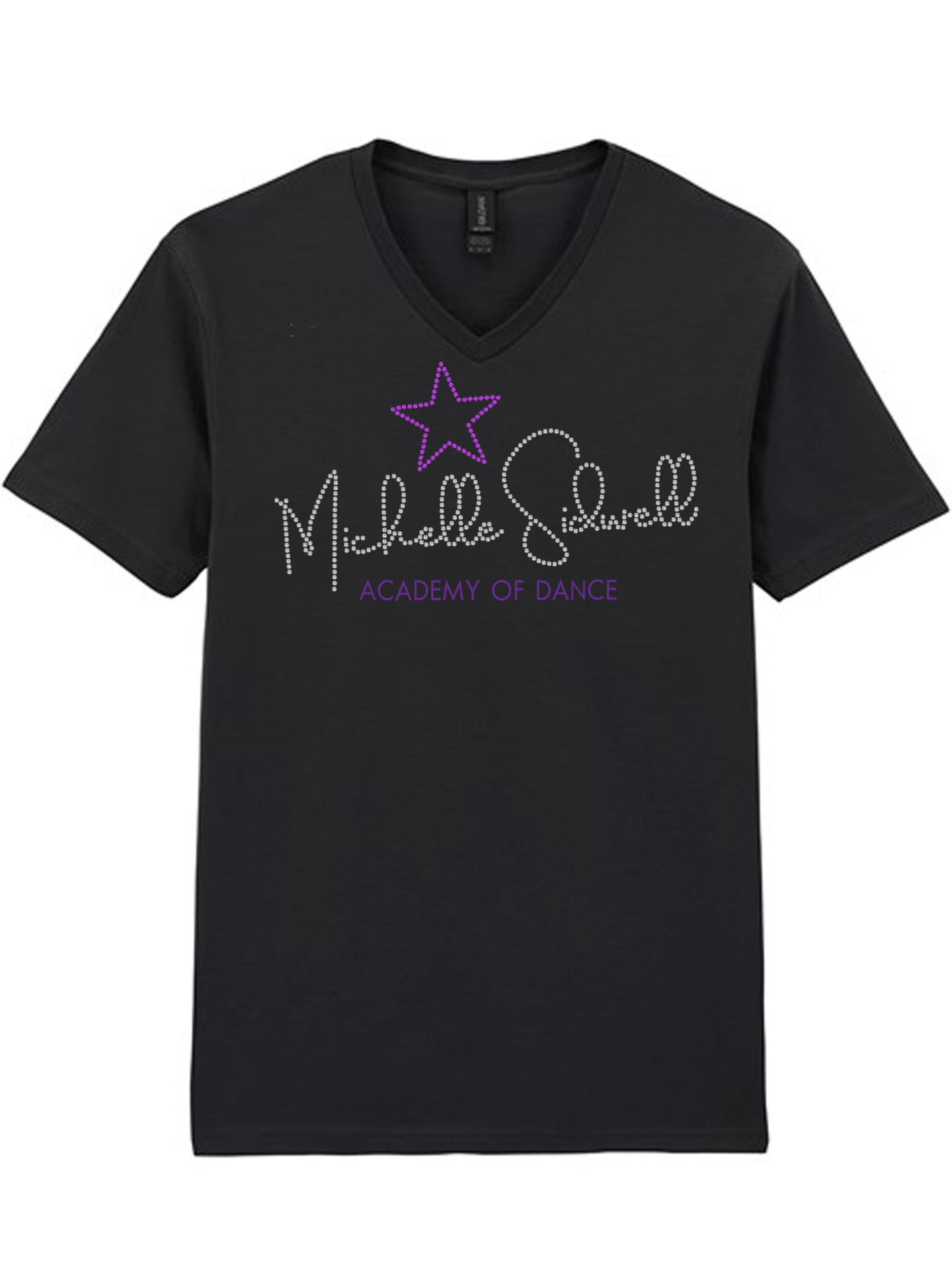 Michelle Sidwell Academy Of Dance V Neck Adults T-Shirt