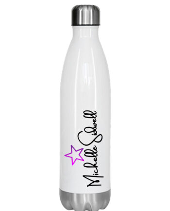 Michelle Sidwell Academy Of Dance White Stainless Steel Drinks Bottle