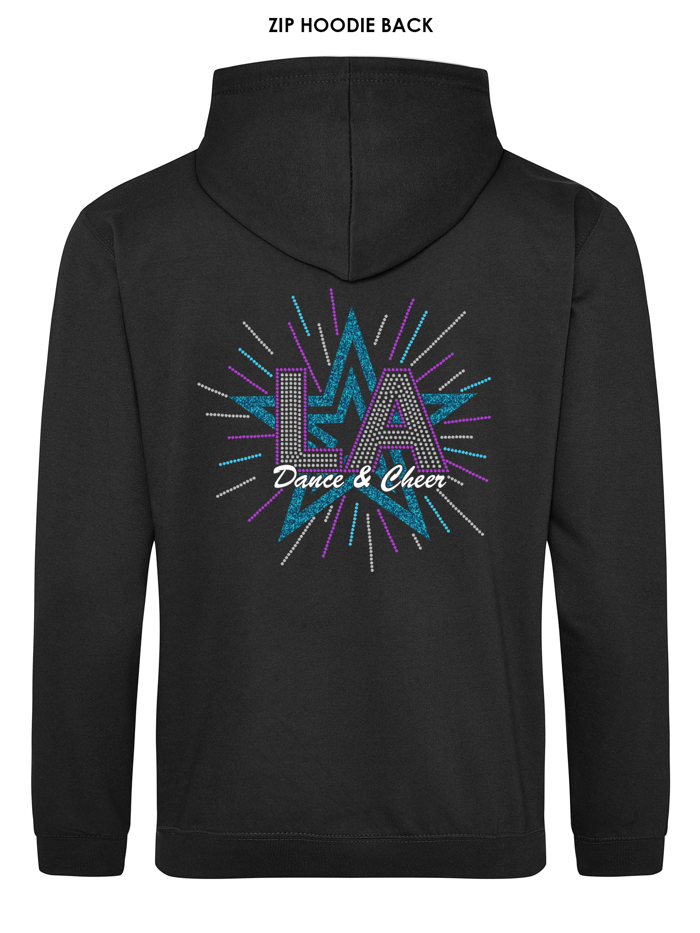 LA Dance & Cheer Rhinestone Zipped Hoodie