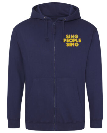 Sing People Sing Zipped Hoodie