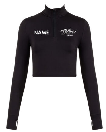 So Dance Long Sleeve Zip Crop Top