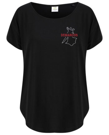Demarco's Glitter Logo Scoop Neck Tee