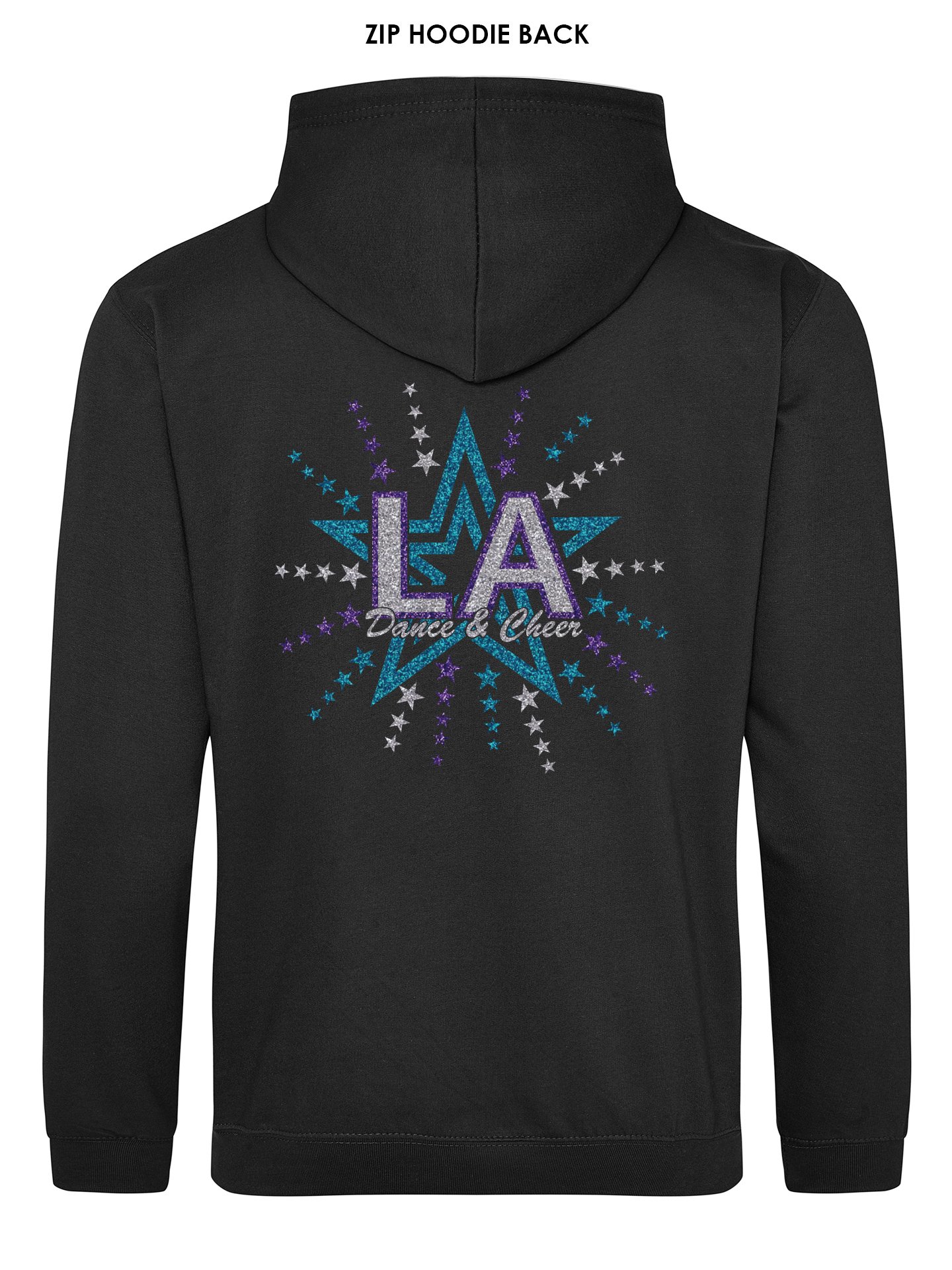 LA Dance & Cheer Glitter Zipped Hoodie