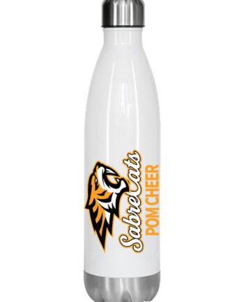 Sabrecats Cheer White Water Bottle