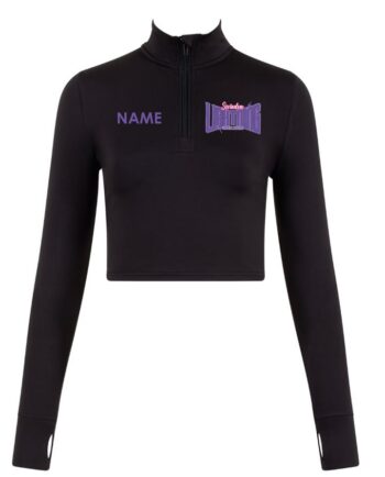 Swindon Lightning Cheerleading Club Long Sleeve Zip Crop Top