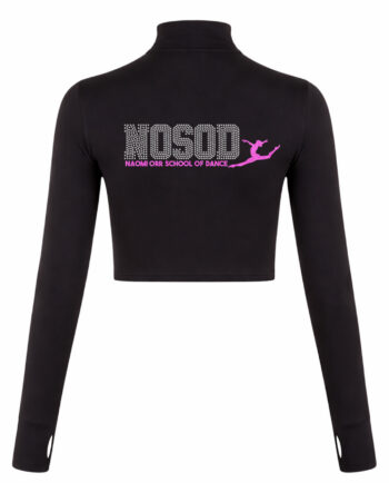 Naomi Orr School of Dance Long Sleeve Zip Crop Top