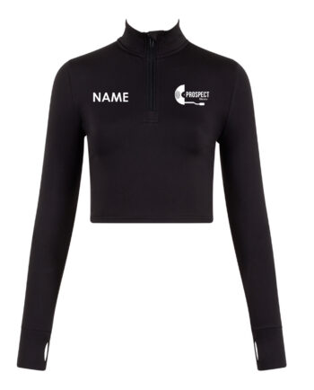 Prospect Dance Long Sleeve Zip Crop Top