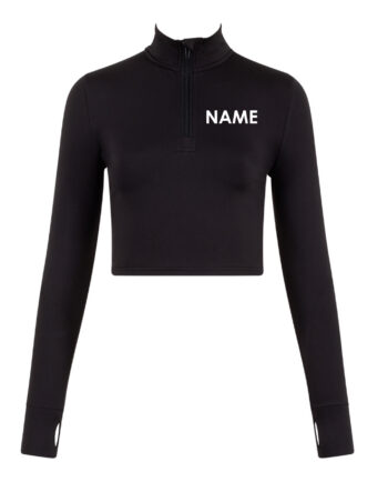 ASAD Long Sleeve Zip Crop Top