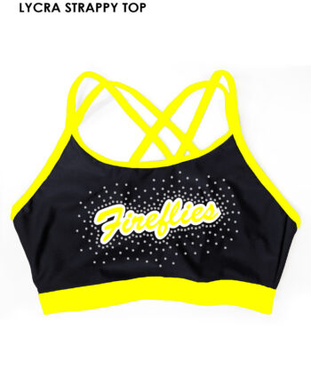 Caterham Allstars Cheerleading Fireflies Lycra Top**CUSTOM LYCRA 6-8 WEEK LEAD TIME**