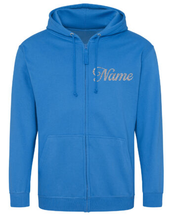 Liberty Gymnastics Girls Sapphire Blue Zipped Hoodie