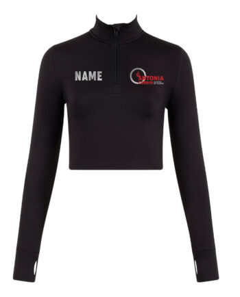 Antonia Cobbin School Of Dance Long Sleeve Zip Crop Top