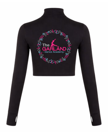 The Garland Dance Academy Long Sleeve Zip Crop Top