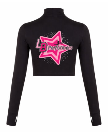 LB Performers Long Sleeve Zip Crop Top