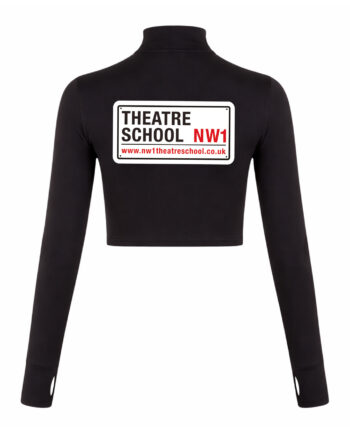 NW1 Theatre School Long Sleeve Zip Crop Top