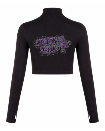Swansea Dance Long Sleeve Zip Crop Top