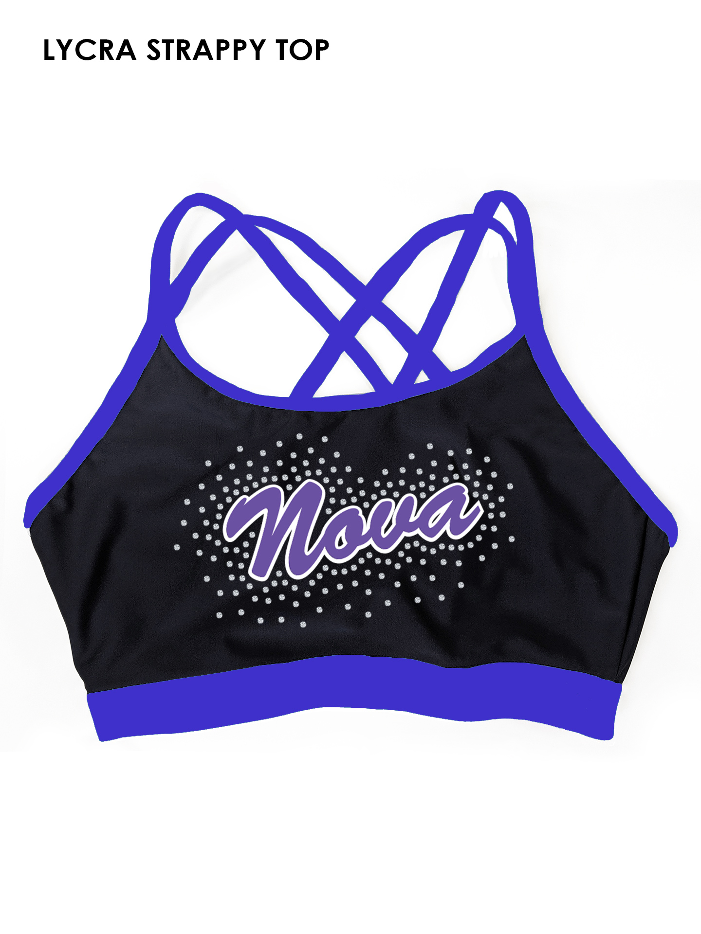 Caterham Allstars Cheerleading Nova Lycra Top**CUSTOM LYCRA 6-8 WEEK LEAD TIME**