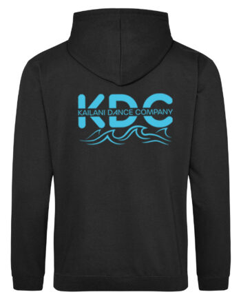 Kailani Dance Company Black Printed Zipped Hoodie