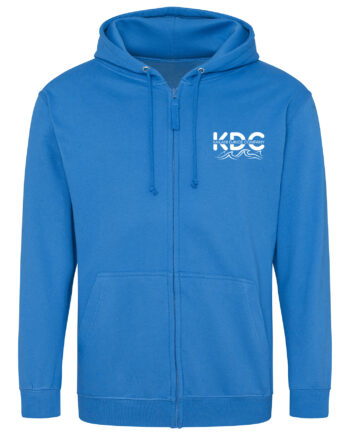 Kailani Dance Company Sapphire Blue Printed Zipped Hoodie