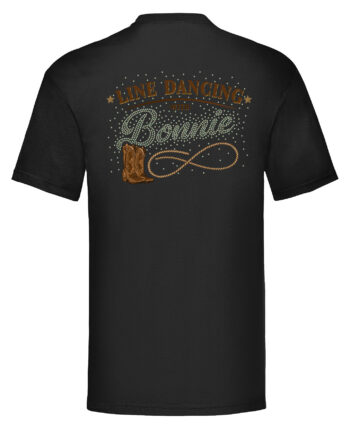 Line Dancing With Bonnie Black T-shirt
