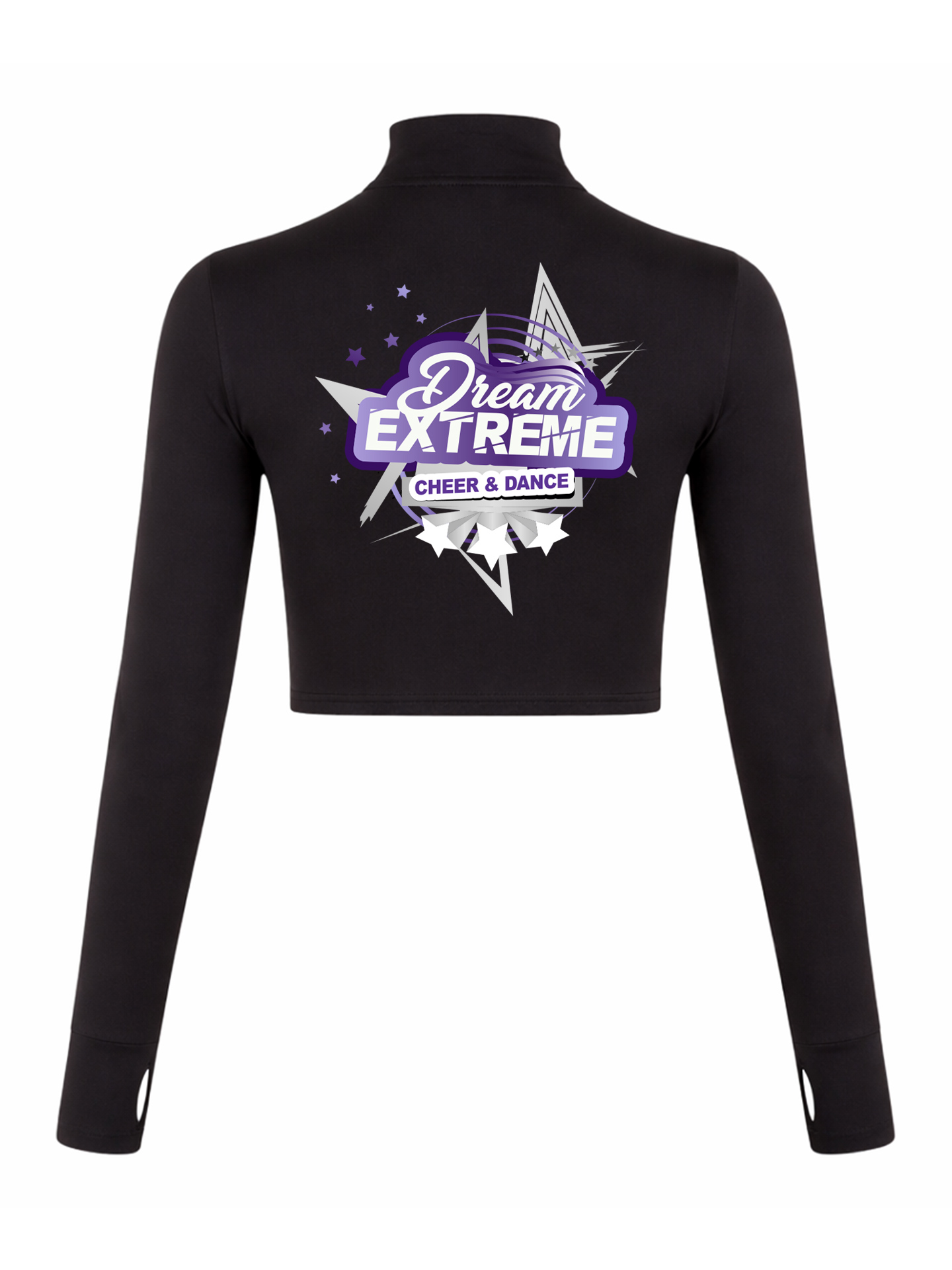 Dream Extreme Cheer And Dance Long Sleeve Zip Crop Top - Image 5