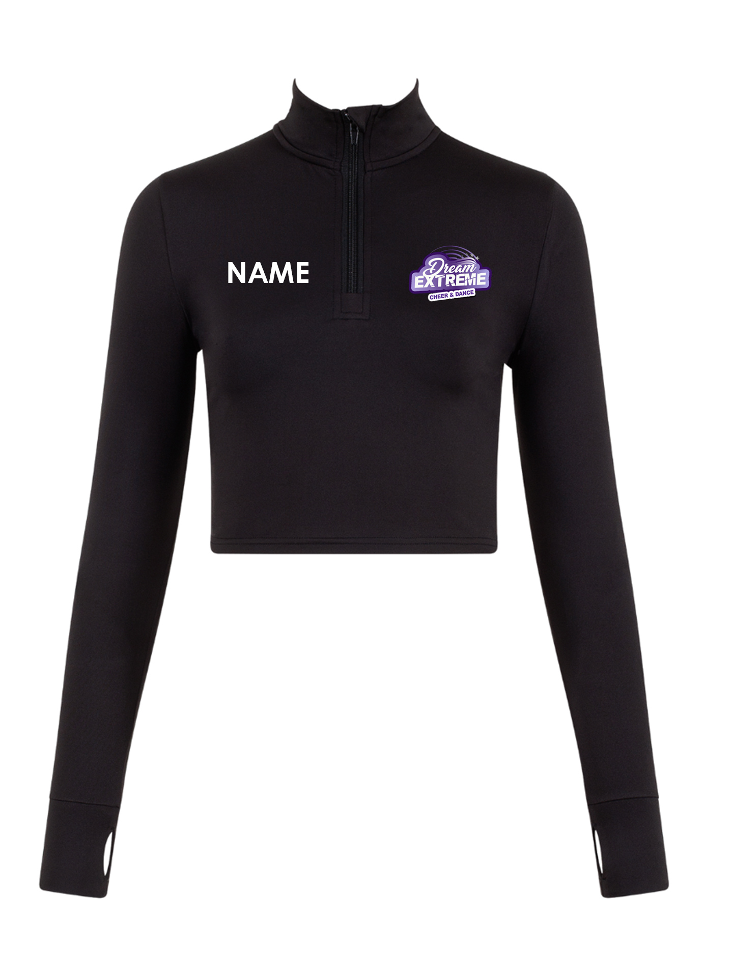 Dream Extreme Cheer And Dance Long Sleeve Zip Crop Top