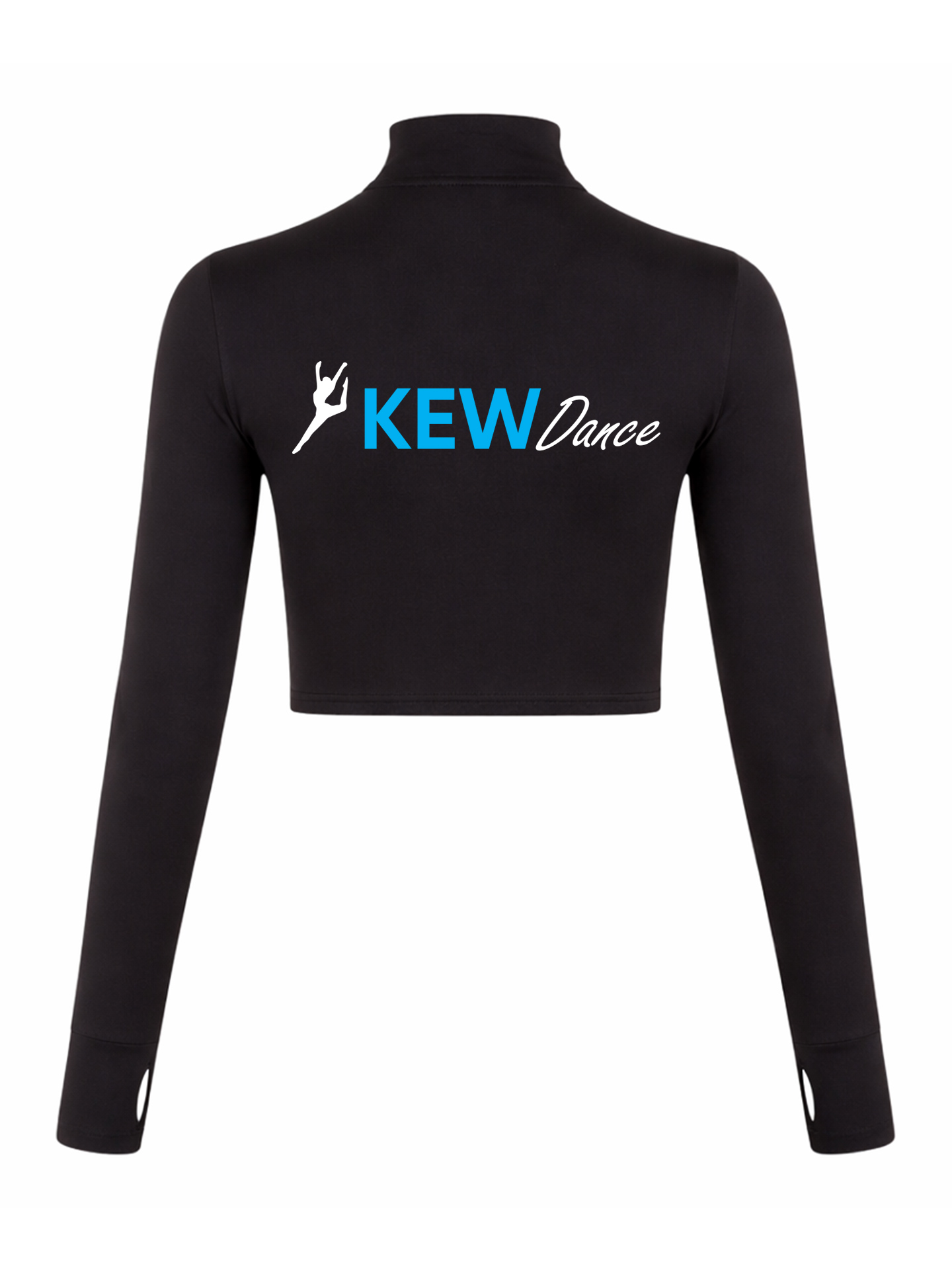 Kew Dance Crop Long Sleeve Zip Crop Top - Image 3