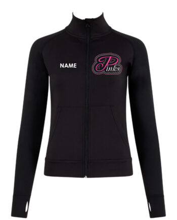 Pinks Acro Squad Rhinestone Dance Jacket
