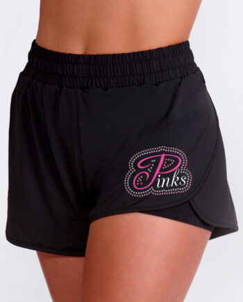 Pinks Rhinestone Double Layer Shorts