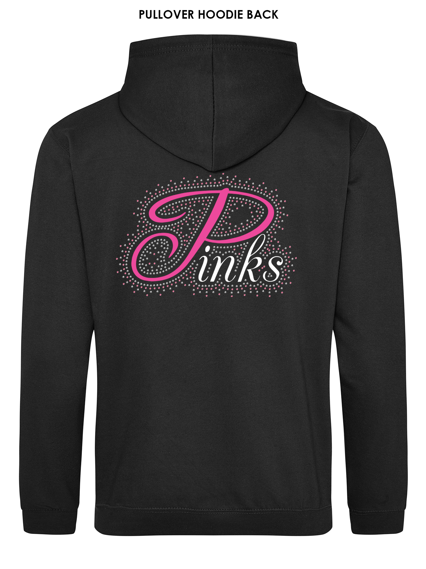 Pinks Rhinestone Pullover Hoodie - Image 2