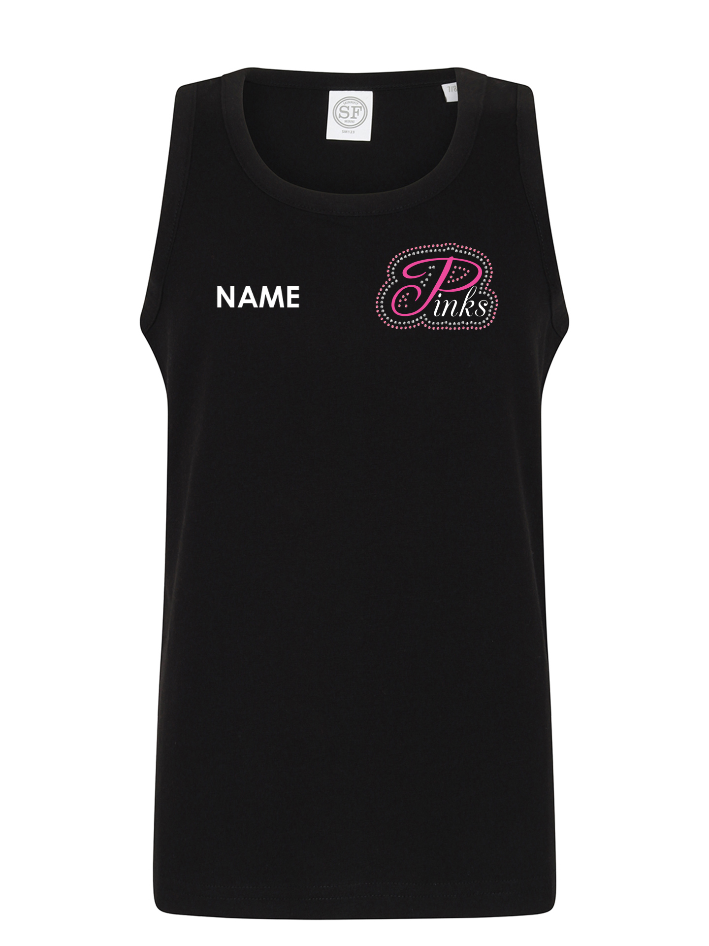 Pinks Rhinestone Stretch Vest