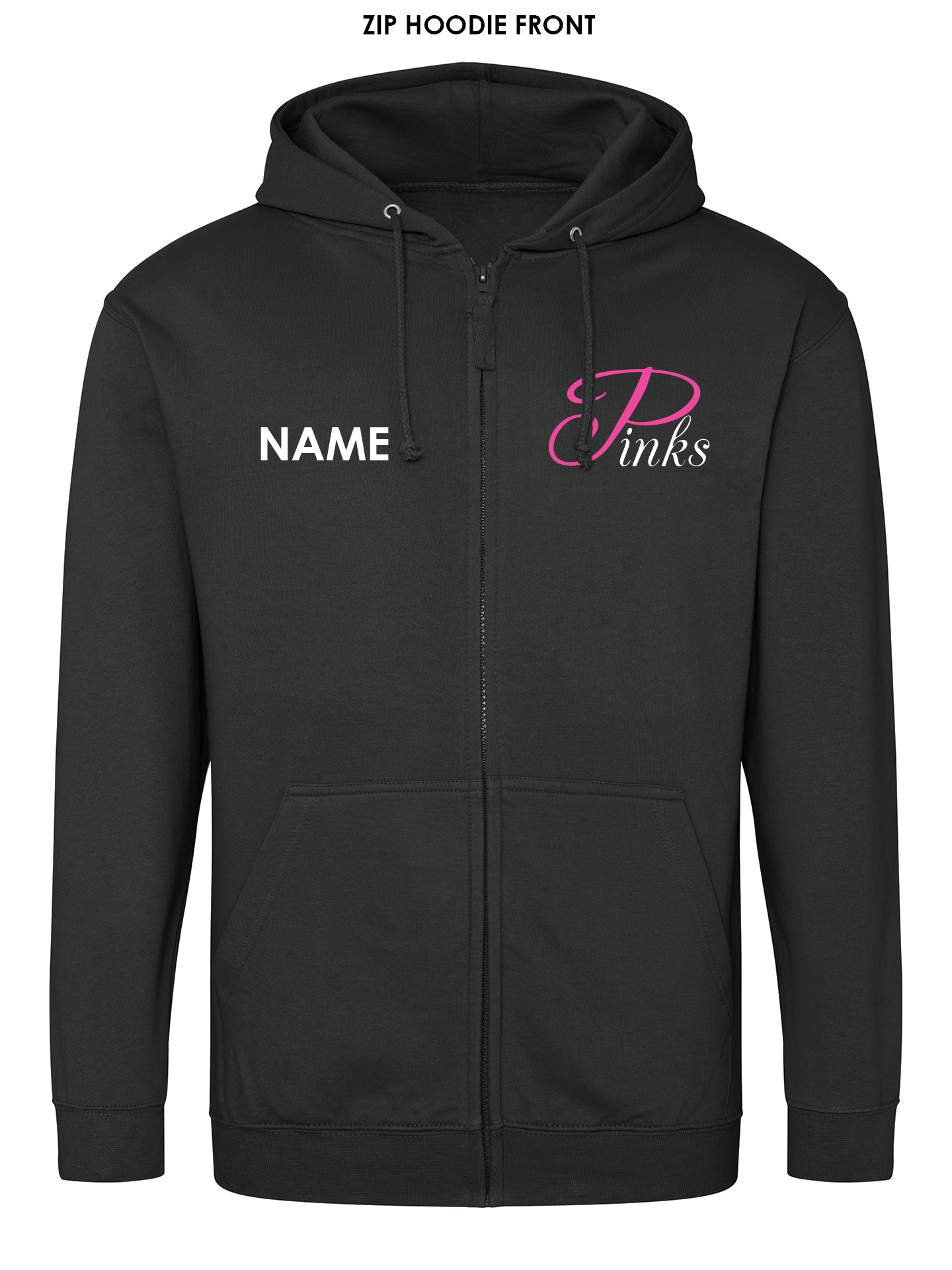 Pinks Zipped Hoodie