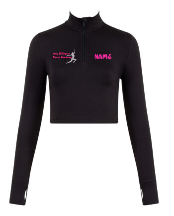 Amy Billington Dance Academy Half Zip Crop Top