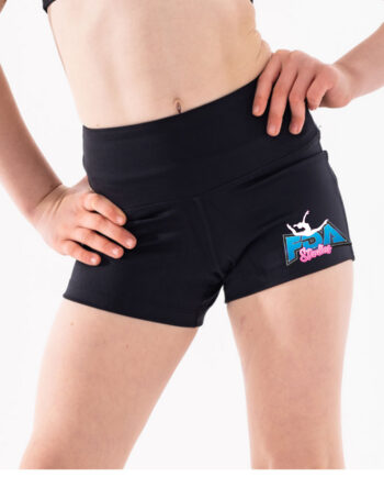 Frostbite Dance Studio Plain Print High Waisted Shorts