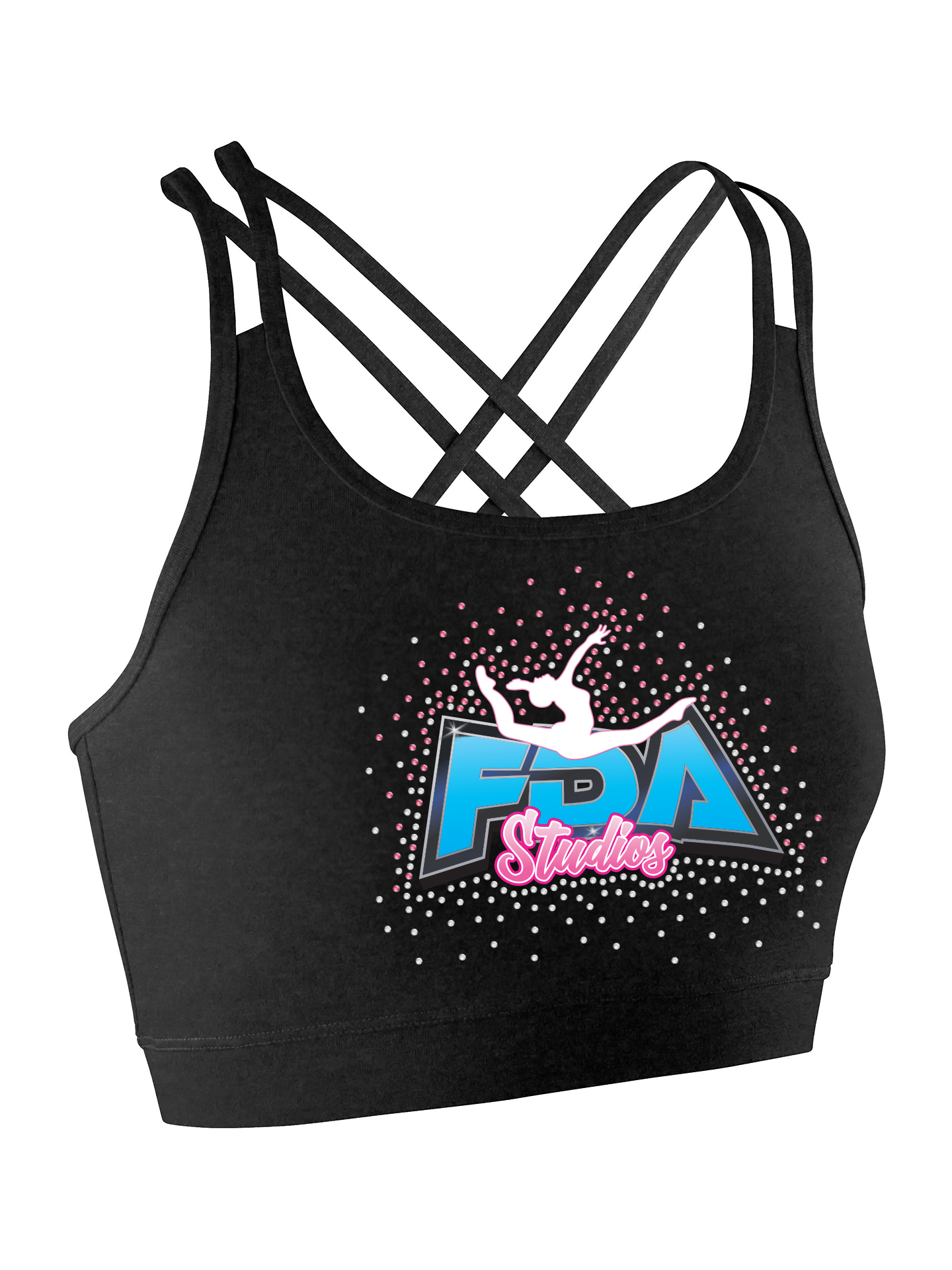 Frostbite Dance Studio Strappy Back Detailed Top