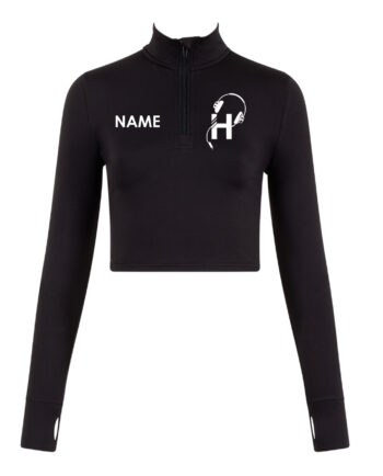 Holly’s School of Dance Long Sleeve 1/2 Zip Crop Top