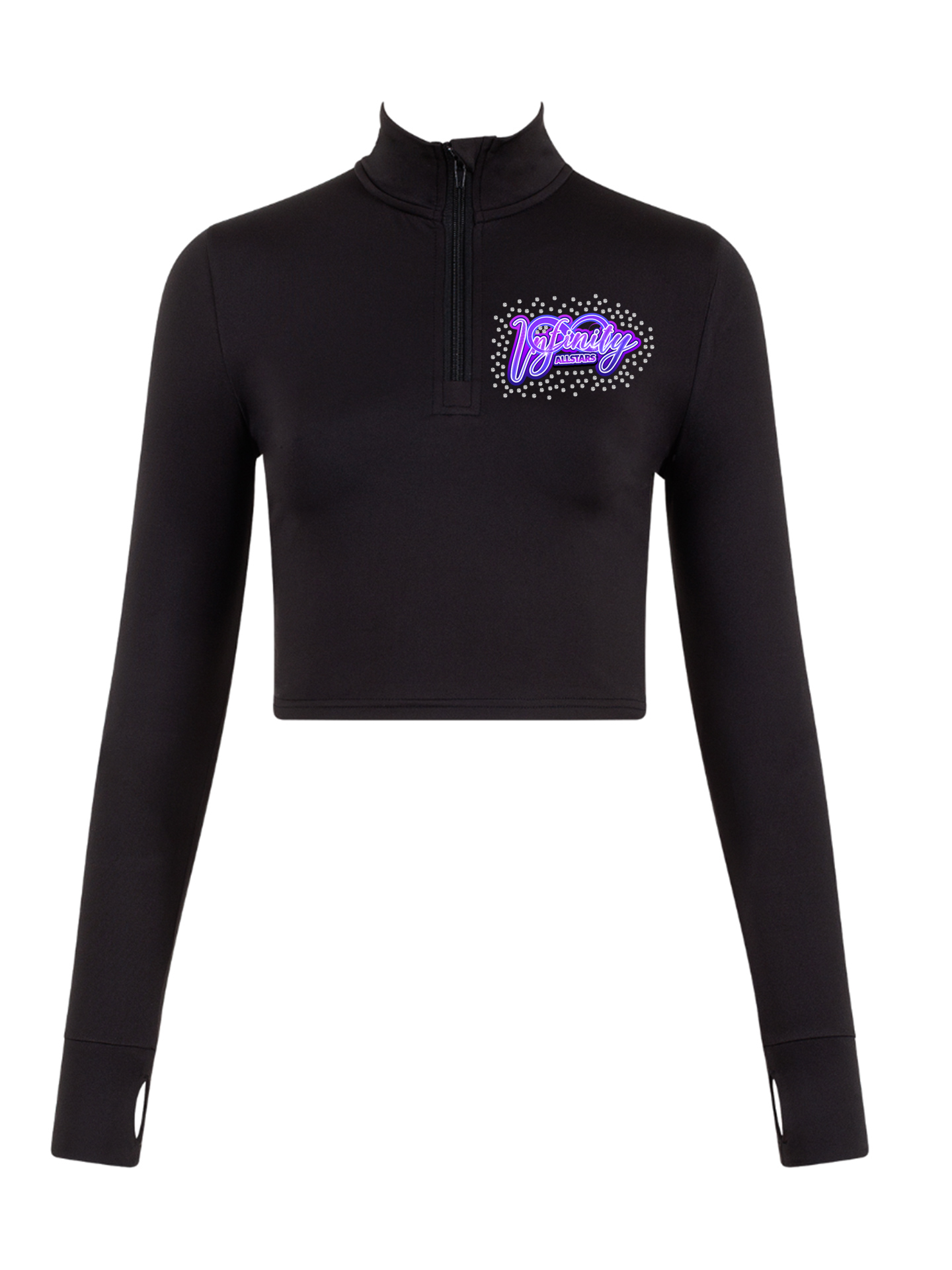 Infinity Allstars Long Sleeve Full Zip Crop Top