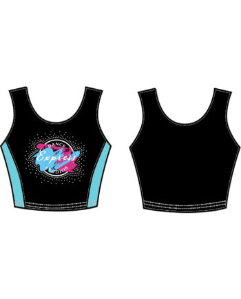 Express Dance Studios Rhinestone Lycra Top **CUSTOM MADE LYCRA 6-8 WEEK LEAD TIME**
