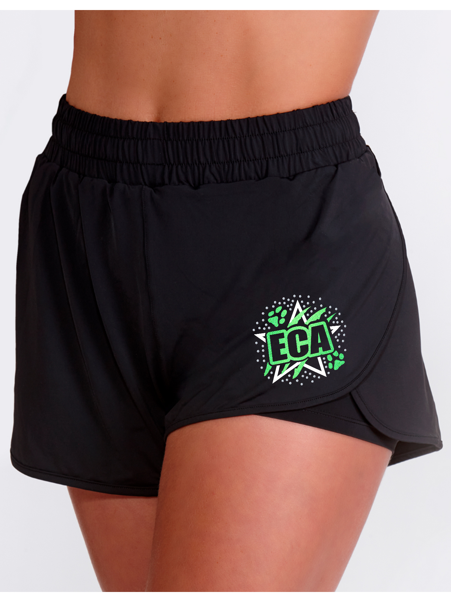 Expressions Cheerleading Double Layer Shorts