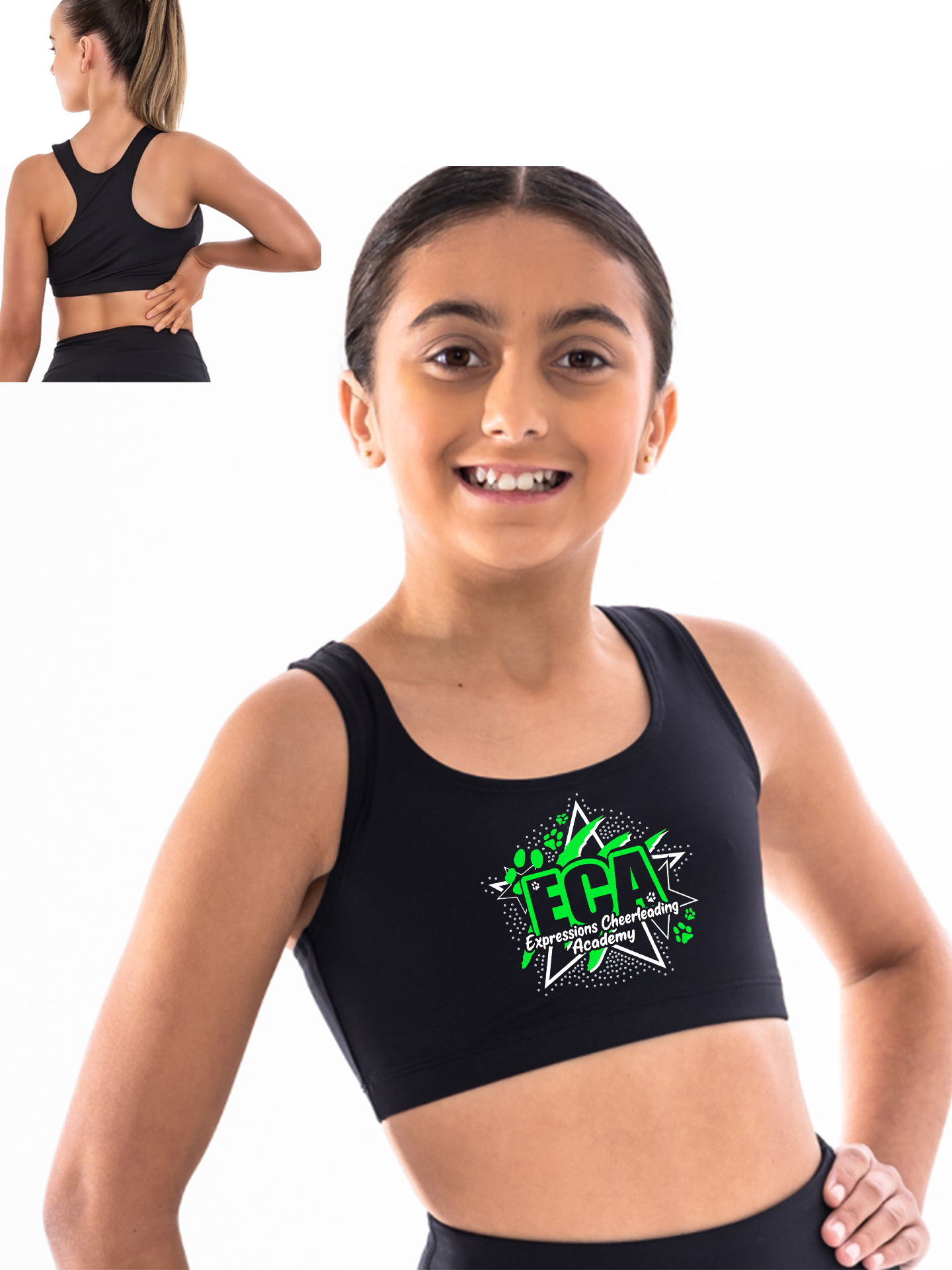 Expressions Cheerleading Racerback Crop Top