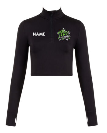 Expressions Cheerleading Long Sleeve Full Zip Crop Top
