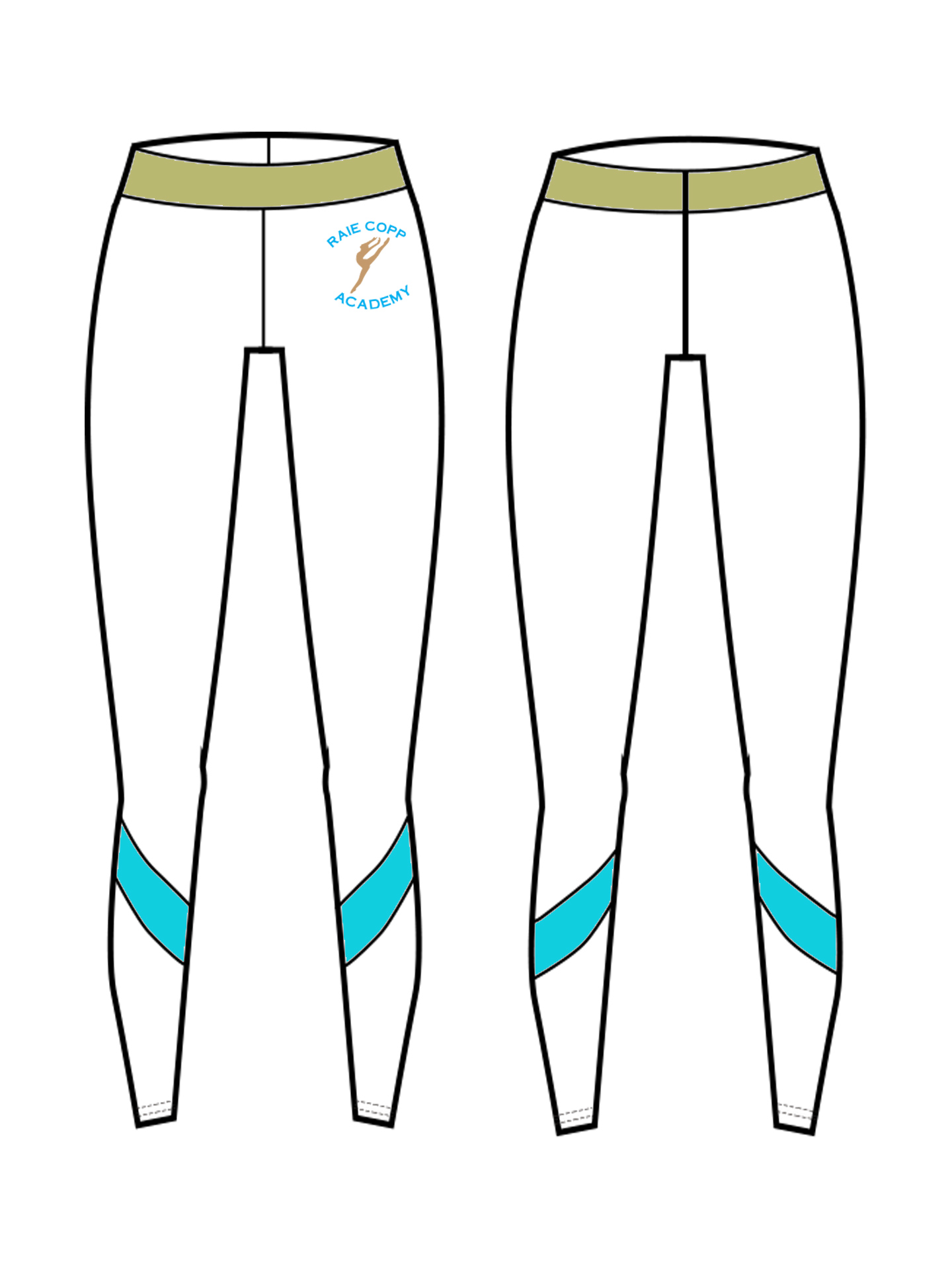 Raie Copp Academy 2027 NYC Leggings **CUSTOM LYCRA 6-8 WEEK LEAD TIME**
