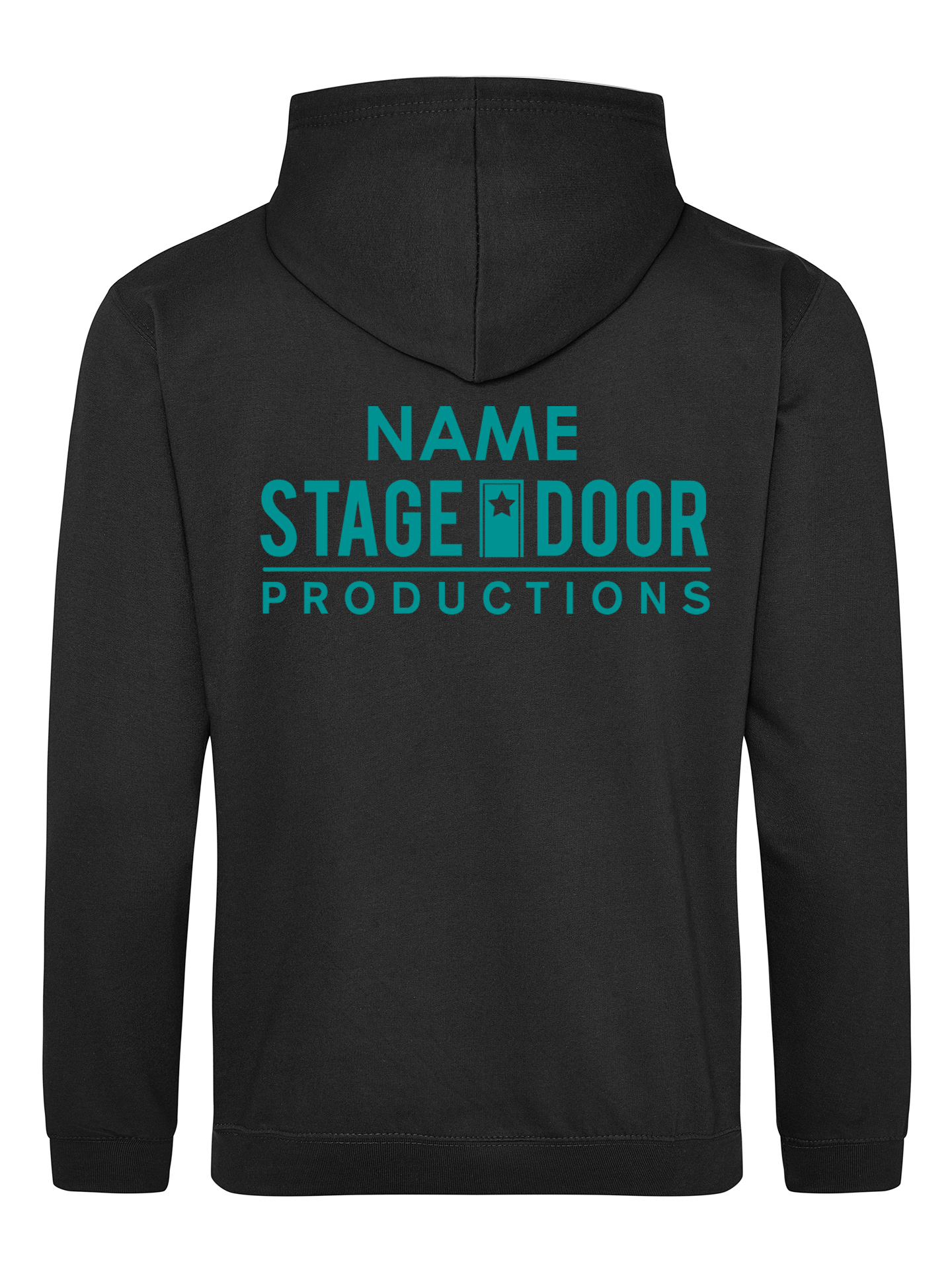 Stage Door Production Black Zipped Hoodie - Image 2