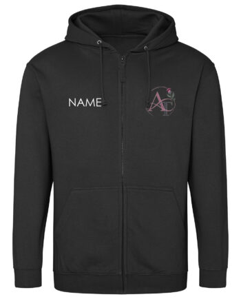 Alexis Tait Line Dance Rhinestone Zipped Hoodie