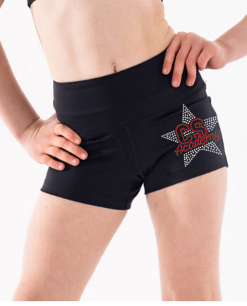 CS Academy Rhinestone High Waisted Shorts
